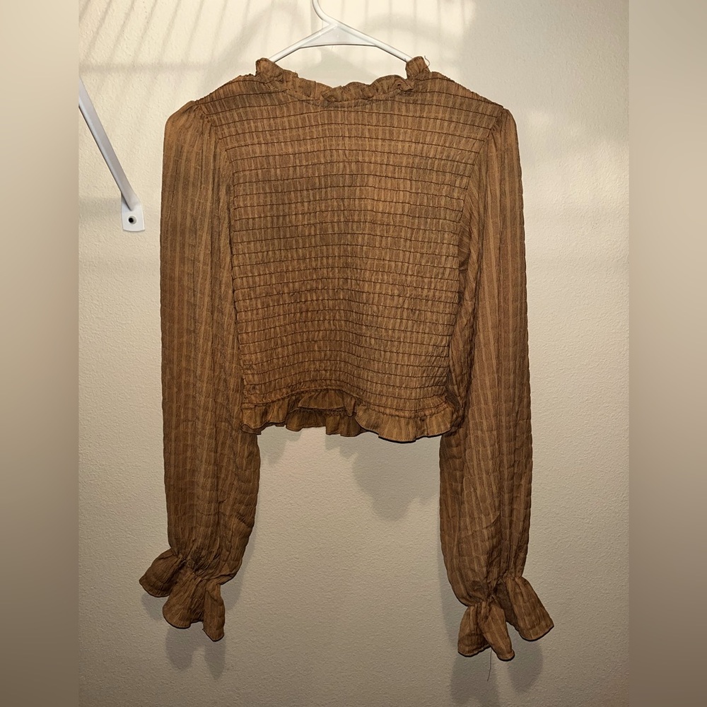 Forever 21 - Tan blouse size medium women’s